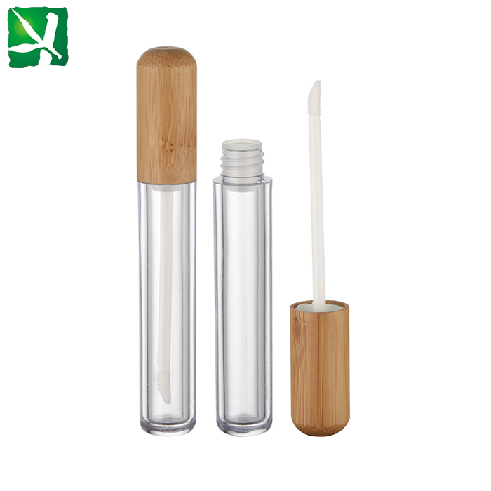 Download Bamboo and clear plastic lip tint bottle with applicator ...